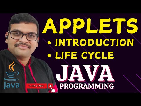 INTRODUCTION TO APPLETS APPLET LIFE CYCLE JAVA PROGRAMMING