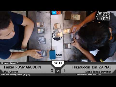 GOGI 2019 Monthly Series August Round 3 - UW Control vs MonoBlack Devotion