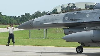 F-16 Fighter Jet Launch During Southeast Aerospace Control Alert Conference