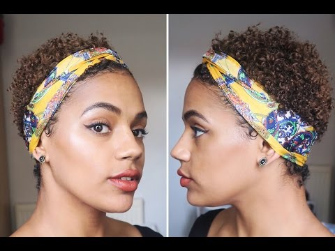 Easy Headband Tutorial on 'Awkward Length' Hair