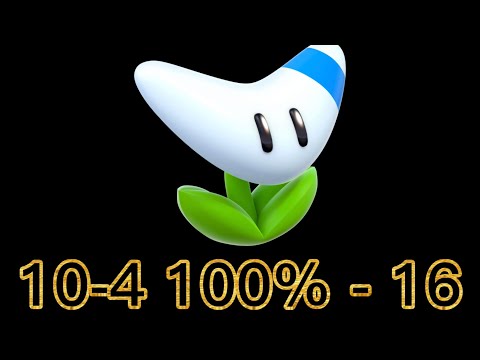 Super Mario 3D World (Switch) 10-4 100% Speedrun - Time: 16 (TWR)
