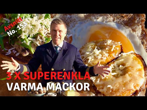 3 x SUPERENKLA MACKOR PÅ STEKHÄLL I Kapten Mat I No. 153