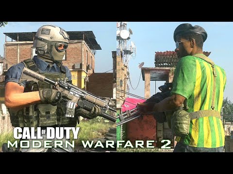Task Force 141 vs Brazilian Militia - MODERN WARFARE 2 REMASTERED NPC Wars