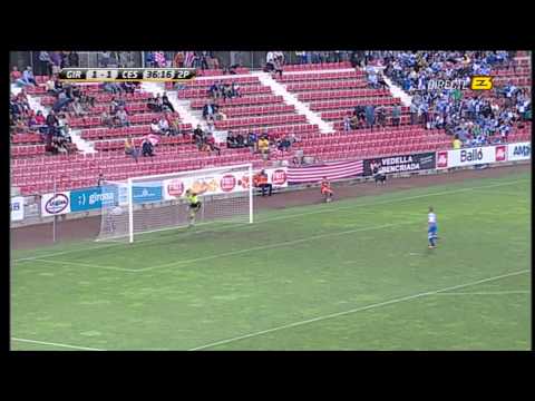 Girona F.C.1 - 1 C.E.Sabadell -- " Gol de Collantes al Girona " ＣＥサバデル  2013-10-06