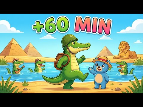 Ah les crocodiles 🐊 - 1 Heure de comptines pour enfants - Chansons Maternelle - Le Monde des Minos