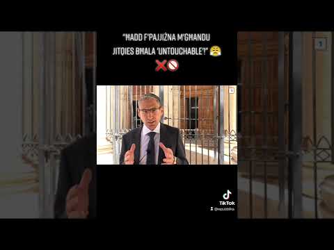 Repubblika President Robert Aquilina: "No-one in our country should be treated as untouchable!" 🗣️💥💯