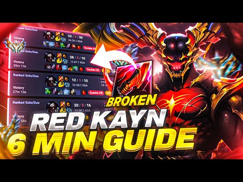 Rank 1 Kayn Teaches YOU How to Master Season 14 Red Kayn (6-Minute Guide) *New Build*