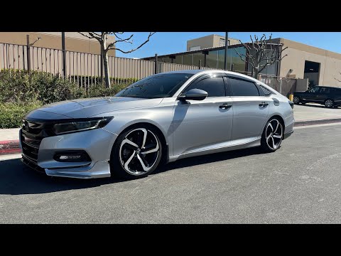 Save money #diy D2 sport spring install 2018-2021 Honda Accord #10thgenaccord #hondaaccord#mods