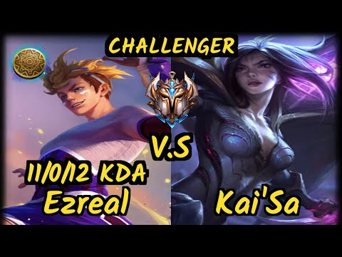 S04 Sedrion (EZREAL) vs KAI'SA - 11/0/12 KDA BOTTOM ADC CHALLENGER GAMEPLAY - EUW