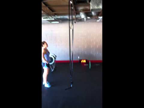 Emily Bridgers doing Amanda CrossFit WOD
