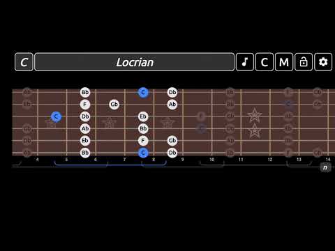 C locrian scale shape 3 #guitarlesson