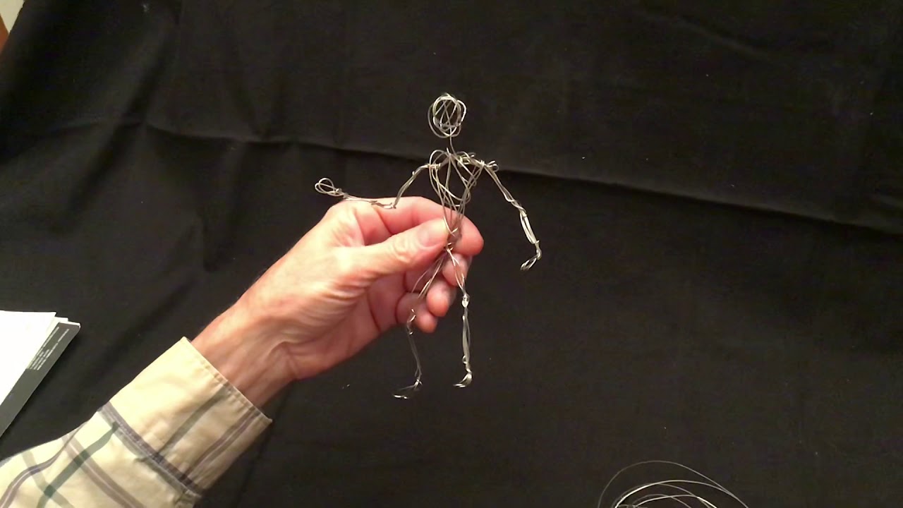 Wire Figure Sculpture step 1: The Head and Neck
