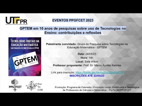 ForTeCiM - PPGFCET Eventos 2023 - Seminário 24/05/2023