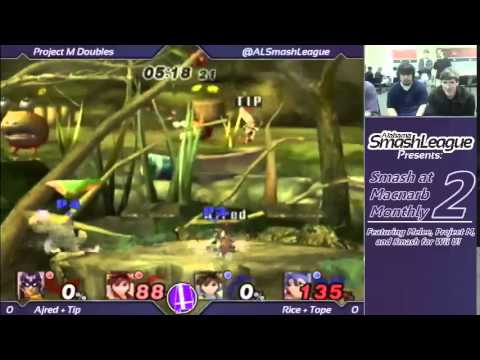 Smash at Macnarb 2 - Ajred + Tip vs. Rice + Tope - Project M