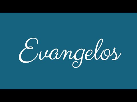 Learn how to Sign the Name Evangelos Stylishly in Cursive Writing