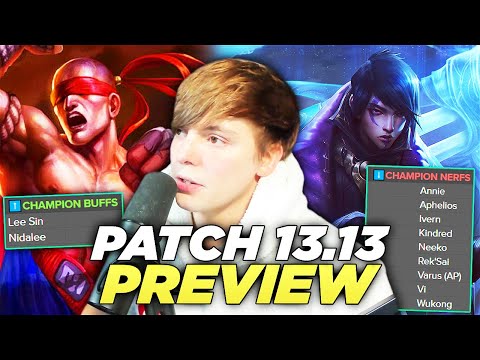 LS | LoL Patch 13.13 Preview - APHELIOS HAS BEEN DISMANTLED, JUNGLE GETS SHUFFLED