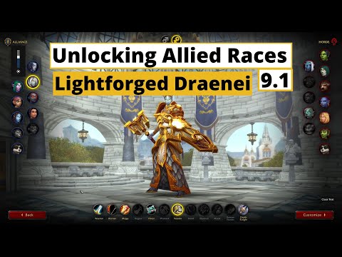 How to Unlock Allied Races: Lightforged Draenei