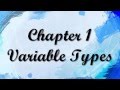 Chapter 1 Variable Types