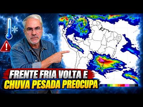 Temporais voltam no fim de semana e acendem ALERTA para grandes volumes de chuva