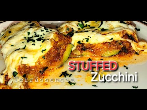 Stuffed Zucchini South American Style  😋 The Cousin of Zapallitos Rellenos