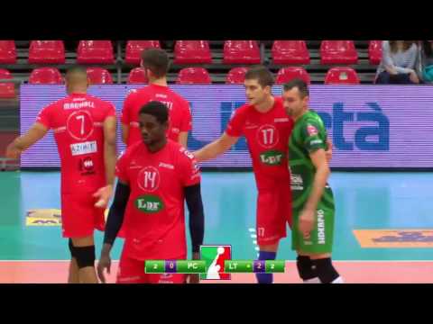 Highlights LPR Piacenza - Top Volley Latina (3-2) gara1 Quarti Play Off Challenge