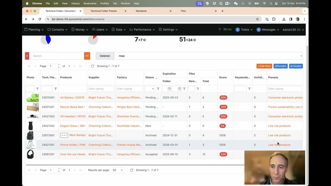 Product Compliance Software Walkthrough