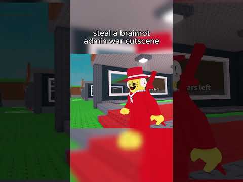 admin war cutscene in steal a brainrot roblox admin abuse (sammy vs jandel)