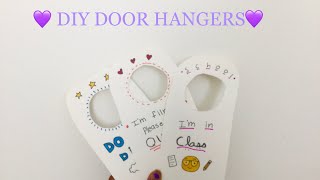 DIY DOOR HANGERS|| Super easy and fun!