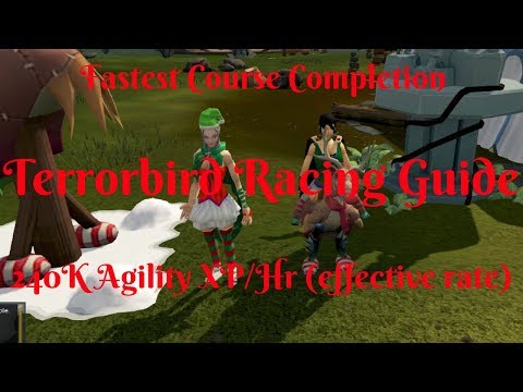 Terrorbird Racing Guide December 2017- Up to 240K Agility XP/hr (Effective Rate)