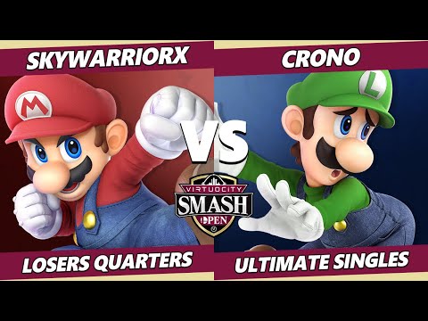 Virtuocity 2022 Losers Quarters - SkyWarriorX (Mario) Vs. Crono (Luigi) SSBU Ultimate Tournament