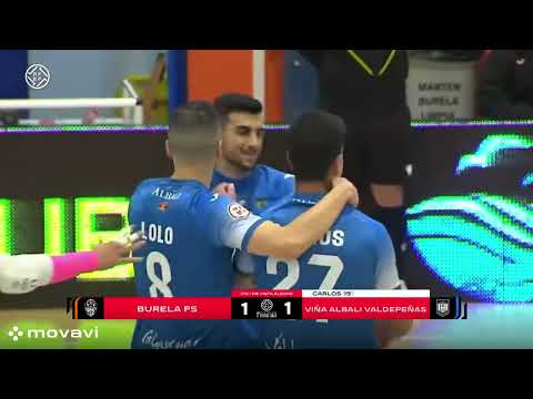 Gol Carlos Gomez (1-1) Burela FS  - Valdepeñas FS. J15, 1Div. LNFS