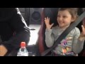 Эмоции девочки во время поездки на заряженном Nissan GT-R 