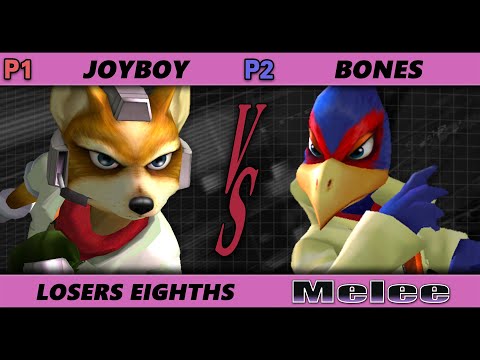 Hax's Nightclub S2E1 Losers Eighths - Joyboy (Fox) Vs. Bones (Falco) SSBM Smash Melee