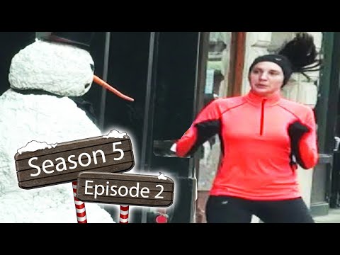 Scary Snowman Is A SAVAGE PRANK