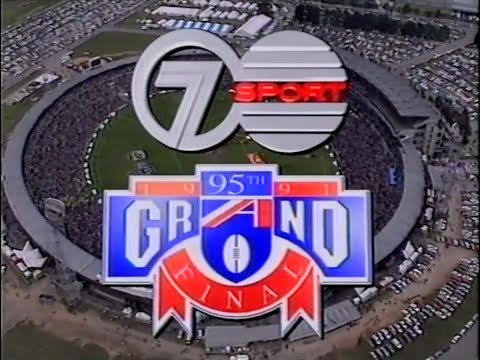 4 Hours, Ch7 full broadcast, including commercials 1991 AFL Grand Final  Hawthorn v West Coast.