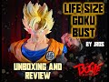 LIFE SIZE GOKU BUST BY JROS UNBOXING AND REVIEW