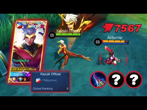 BEST ONE SHOT BUILD OF GLOBAL CHOU 2021! (MUST WATCH) - MLBB