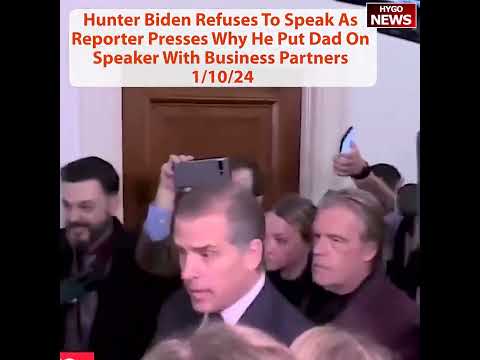 Hunter Biden Storms Out Of Hearing; Sits In Audience And Scowls, Refuses To Speak to Reporter