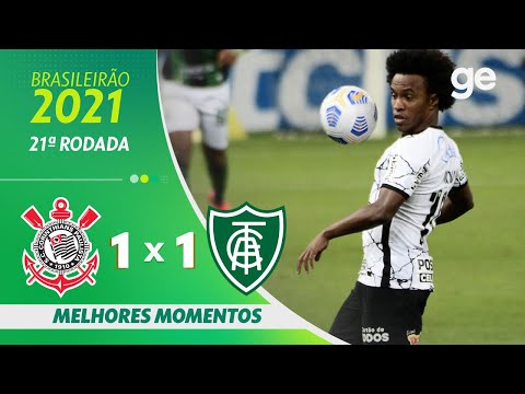 Gols e lances de Corinthians x América-MG