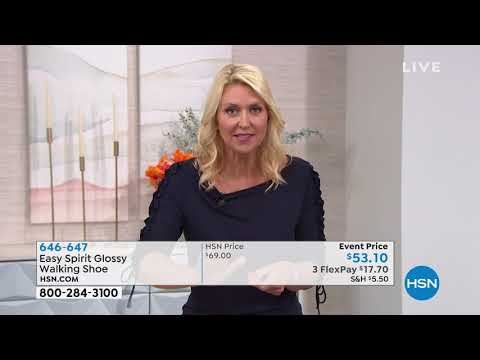 easy spirit Glossy ZipUp Walking Shoe