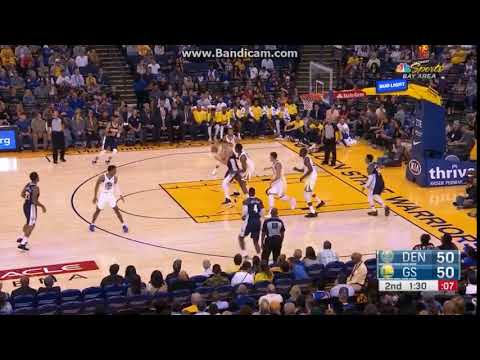 Jokic no look pass to Harris - Golden State Warriors vs. Denver Nuggets - Preseason 30/09/2017