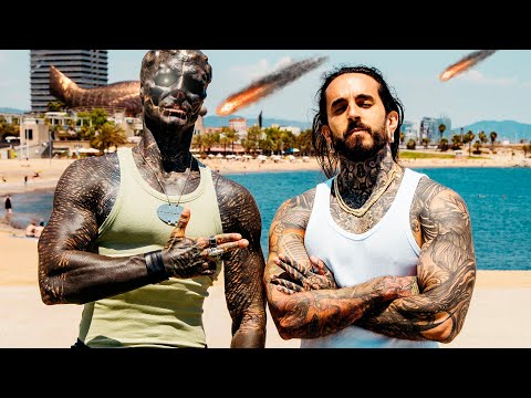 THE BLACK ALIEN & RENE ZZ entrenan STREET WORKOUT en BARCELONA 💪🏿👽