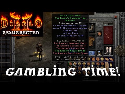 Diablo 2 Resurrected Ladder (Season 1): 1,000 Gambled Amulets Round 2!!!