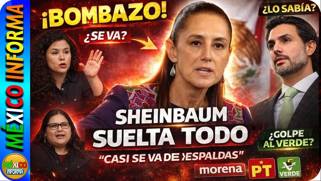 ¡BOMBAZ0 EN EL GABINETE! SHEINBAUM CASI SE VA DE ESPALDAS. DAN CONFERENCIA DE ÚLTIMO MINUTO.