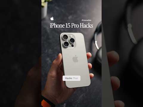 3 iPhone 15 Pro HACKS that make your life EASIER 📲 #shorts