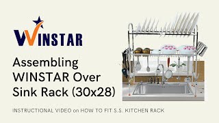 Assembling WINSTAR Stainless Steel Over Sink Kitchen Dish Dr