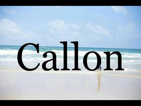 How To Pronounce Callon🌈🌈🌈🌈🌈🌈Pronunciation Of Callon