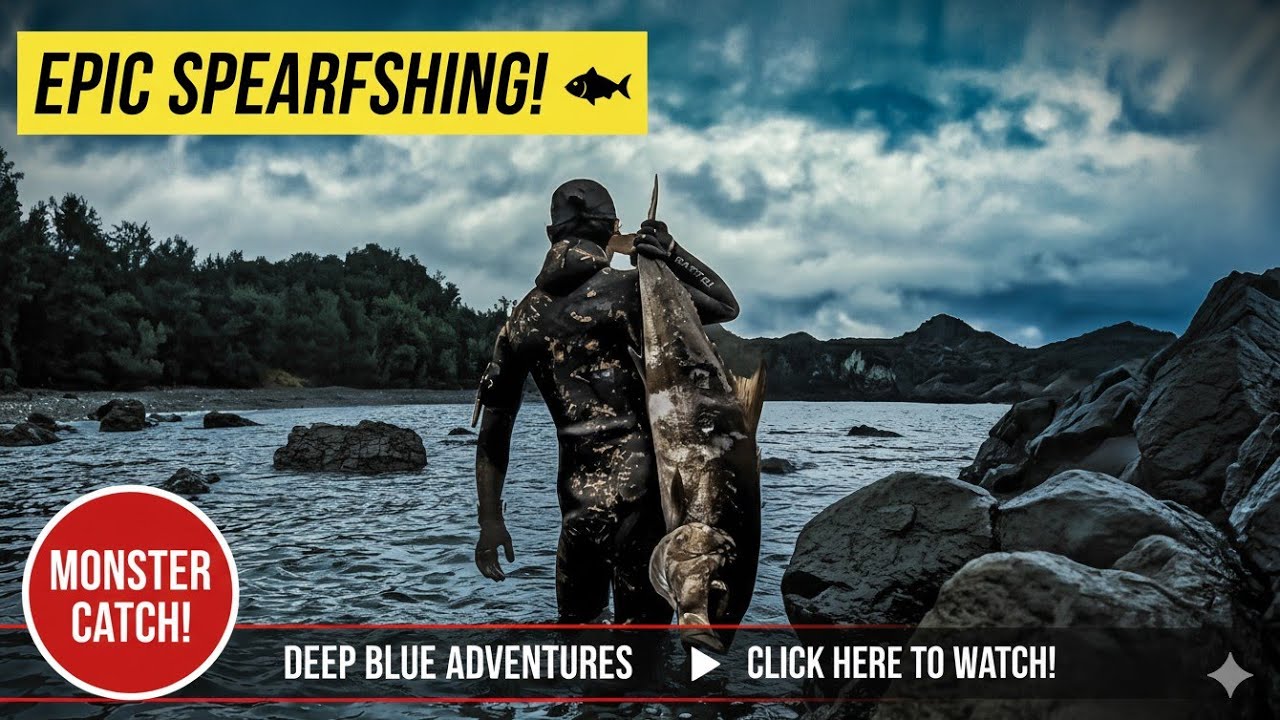 【素潜り】POLE SPEAR FISHING   20KG  　The entire struggle with the big fish　#魚突き　#手銛