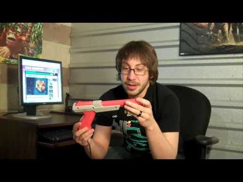 CGR Undertow - NINTENDO ZAPPER Light Gun for NES Video Game Accessory Review