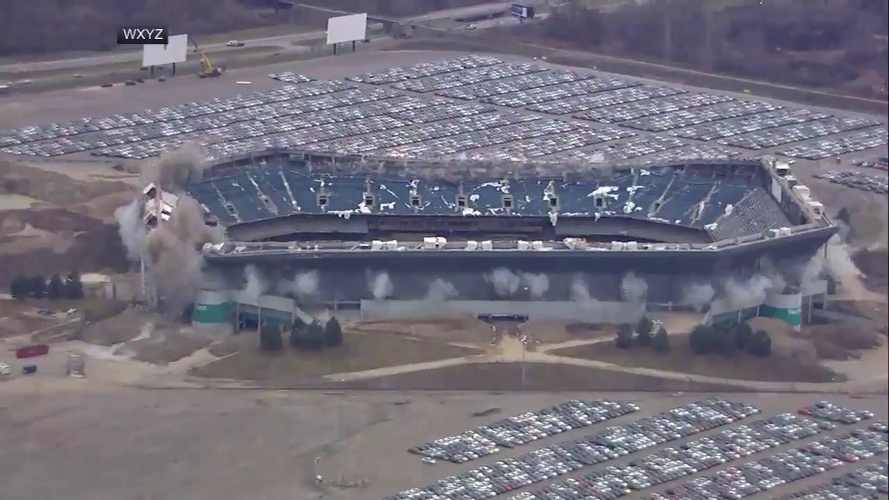 Silverdome successfully imploded on second attempt | ESPN